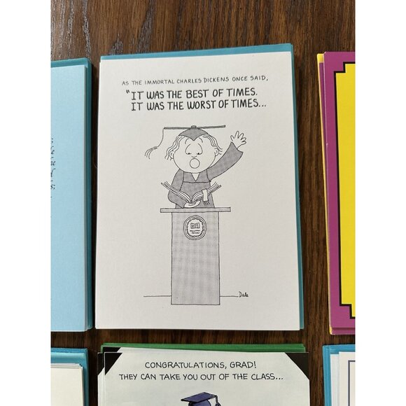 Lot Of 45 Mixed GRADUATION Greeting Cards And Envelopes 8 Designs - Picture 3 of 9